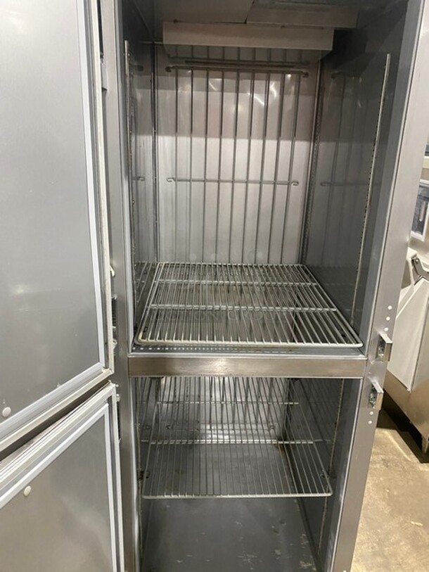 Beverage Air Stainless Steel Commercial 2 Half Size Door Reach In Freezer! On Commercial Casters! MODEL HF1HC1HSRC18 SN: 12902745 115V 1PH - Image 5 of 11