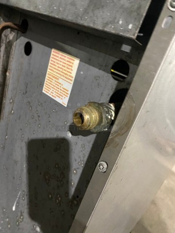 Garland Commercial Natural Gas Powered Hot Plate With Left Side 2 Burner Range! With Raised Splash Back And Salamander Shelf! With Oven Underneath! All Stainless Steel! On Legs! - Image 10 of 10