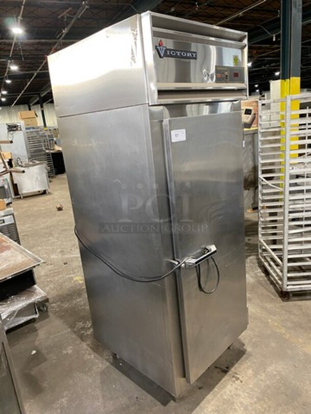 Victory Commercial Single Door Refrigerated Dough Retarder! Can Fit Roll In Rack! All Stainless Steel! On Legs! RACK NOT INCLUDED! Model: RS1DS7EW SN: B0381930 115V 60HZ 1 Phase - Image 2 of 9