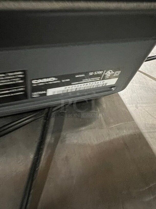 Casio Countertop Electronic Cash Register! With Cash Drawer! Model: SES700 SN: EX256498323619 120V - Image 5 of 7