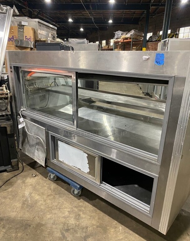 Leader Commercial Refrigerated Bakery/Deli Case! With Curved Front Glass! With Sliding Rear Access Doors! All Stainless Steel Body! WORKING WHEN REMOVED! Model: CDL72 SN: PQ101363 115V 60HZ 1 Phase - Image 3 of 9