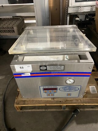 Sipromac Commercial Countertop Vacuum Sealer! Stainless Steel Body! Model: 350 SN: 00846 110V 60HZ 1 Phase