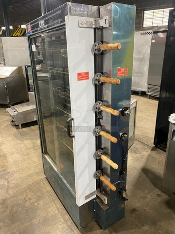 LATE MODEL! 2016 Globex Commercial LP Powered Rotisserie Machine! With View Through Door! All Stainless Steel! On Casters! Model: FRT6 SN: 1617921 - Image 2 of 11
