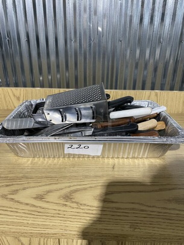 ALL ONE MONEY! Commercial Knives & Food Grater! - Image 1 of 9