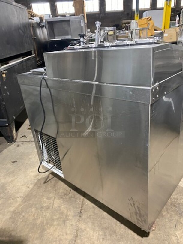 Master Bilt Commercial Ice Cream Dipping Cabinet/ Dessert Station! With Topping Rail! All Stainless Steel! Model: FLR60SE 115/208/230V - Image 3 of 11