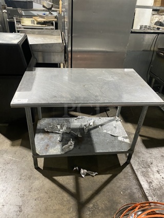 All Stainless Steel Work/Prep Table W/ Under Shelf! On legs!