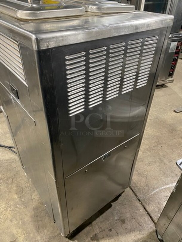COOL! Taylor Commercial 3 Handle Soft Serve Ice Cream Machine! All Stainless Steel! On Casters! Model: 33933 SN: H4041608 208/230V 60HZ 3 Phase - Image 4 of 9