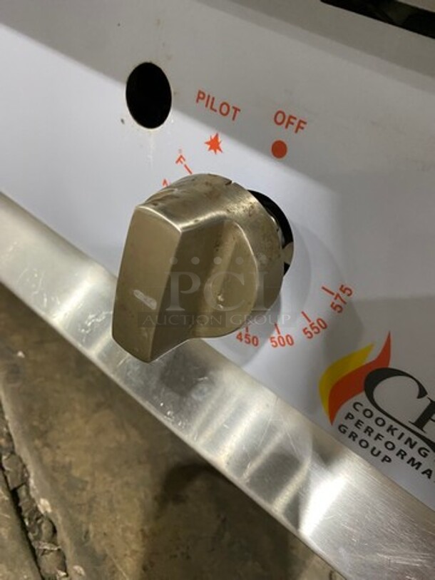 CPG Commercial Countertop Natural Gas Powered Flat Top Griddle! With Back And Side Splashes! All Stainless Steel! On Small Legs! SN: 10152399G24T - Image 7 of 9