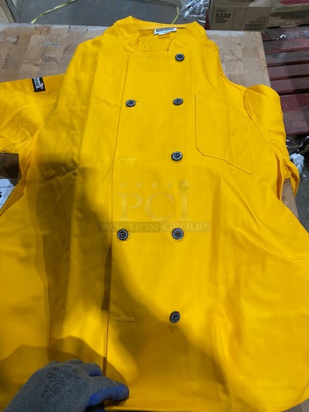 NEW! Chefwear Mens  Long Sleeve Plastic Button Jacket! Size Large 6x Your Bid! MODEL 4410  - Image 5 of 5