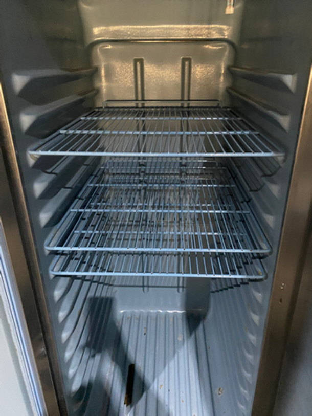 COOL! Delfield Commercial 3 Door Reach In Freezer! With Poly Coated Racks! All Stainless Steel! On Casters! Model: 6176S SN: BJP549634T 115V 60HZ - Image 6 of 11