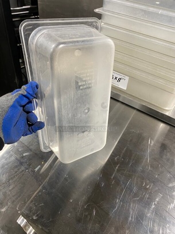 Cambro Clear Poly 1/3x4" Food Containers! 8x Your Bid! - Image 5 of 6