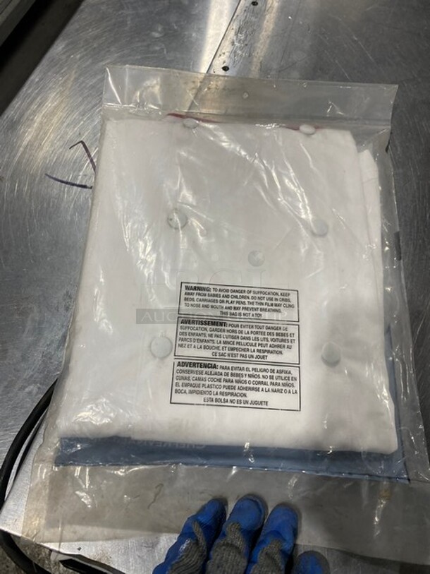 NEW! Chef Revival XL White Chef Coat With Red Trimming!  - Image 3 of 3