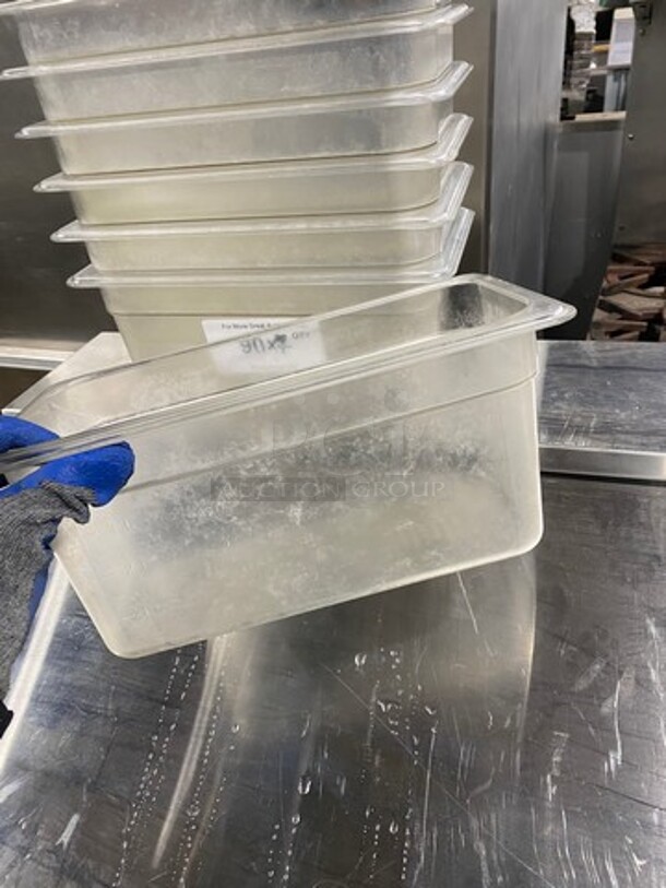 Cambro Clear Poly 1/3x6" Food Containers! 7x Your Bid! - Image 8 of 8