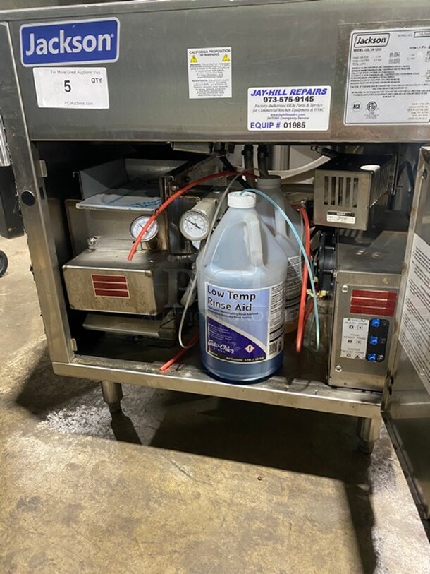 LATE MODEL! JACKSON Carousel Style Underbar Glass Washer! On Legs! Model DELTA 1200 Serial 18J366337 208V/60Hz/1 Phase - Image 6 of 10