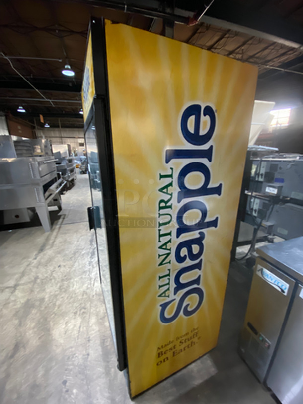 Beverage Air Commercial Single Door Reach In Refrigerator Merchandiser! With View Through Door! With Poly Coated Racks! Model: MT27 SN: 4859463 115V 60HZ 1 Phase - Image 2 of 8