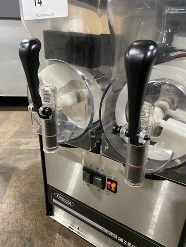 NICE! Omega Commercial Countertop 2 Flavor Slushie/ Frozen Beverage Dispenser! Model: OFS20 SN: 2FS15100110 120V 60HZ 1 Phase - Image 6 of 9