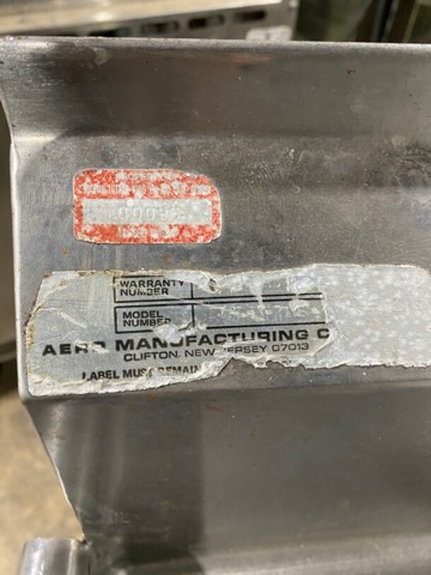 Aero Commercial 3 Compartment Dish Washing Sink! With Dual Side Drain Board! With Faucet And Handles! With Back Splash! All Stainless Steel! On Legs! - Image 8 of 9