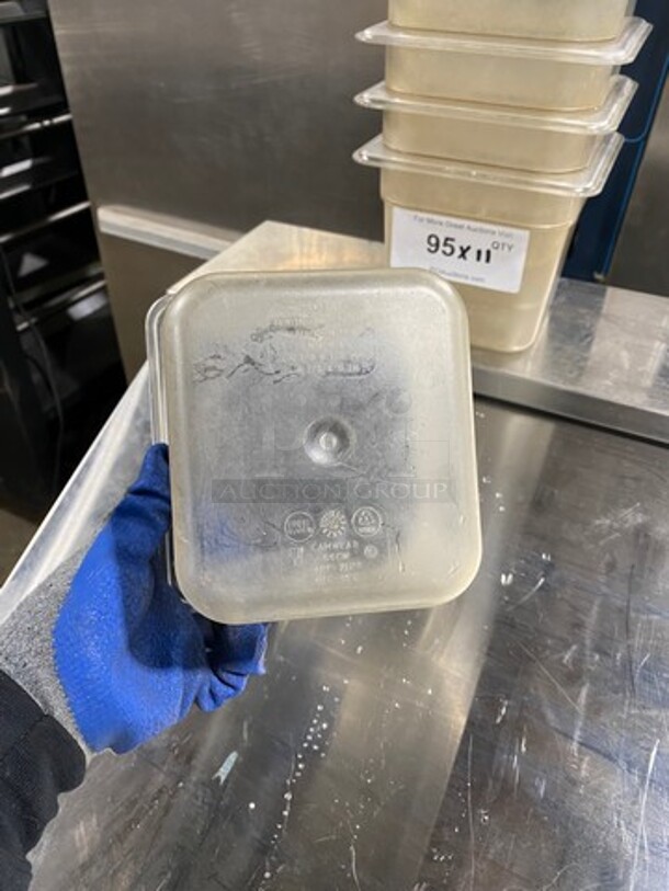 Cambro Clear Poly 1/6x6" Food Containers! 11x Your Bid! - Image 6 of 8
