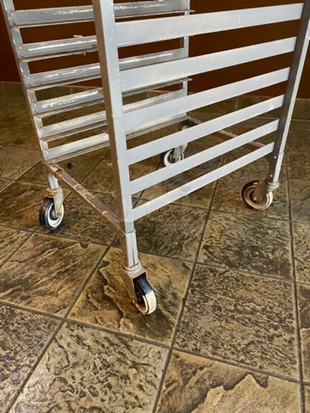 Metal Commercial Pan Transport Rack! On Casters! - Image 4 of 4