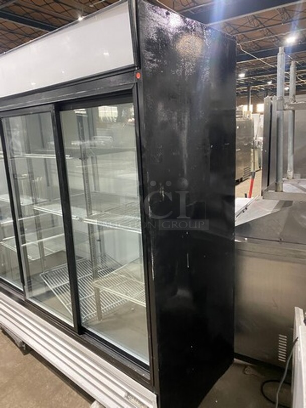 Beverage Air Commercial 3 Door Reach In Cooler Merchandiser! With View Through Doors! With Poly Coated Racks! Model: MT66 SN: 4450558 115V 60HZ 1 Phase - Image 2 of 10