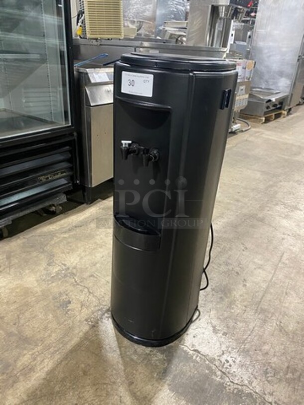 Black Poly Indoor Water Dispenser! Model: F528KB010NBPN SN: IE08A03880 115V 60HZ 1 Phase - Image 2 of 9