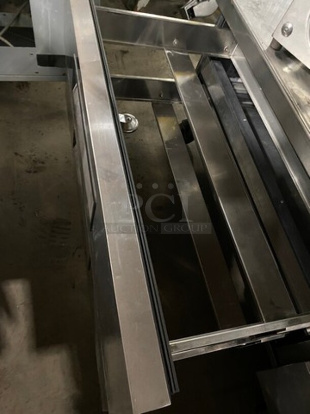 Turbo Air Commercial Refrigerated Chef Base! With 4 Drawer Storage Space! All Stainless Steel! On Casters! Model: TCBE96SDR SN: CB96301003 115V - Image 6 of 8