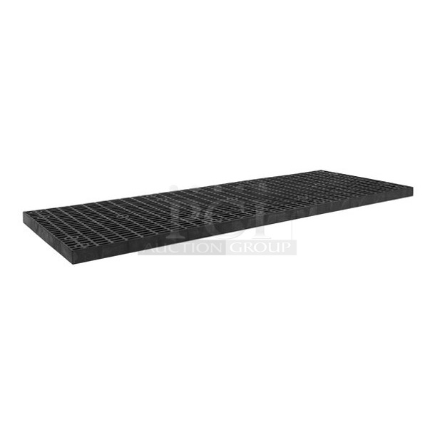 BRAND NEW SCRATCH & DENT! SPC Retail BM960336 Benchmaster 96" x 36" Black Plastic Grid Top Platform Panel. 20x your bid. a few pieces are cracked

 - Image 1 of 2