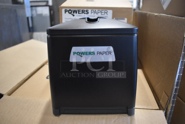 4 BRAND NEW IN BOX! Powers Paper 960-01 Black Poly Countertop PowerNap Charging Station Interfolded Napkin Dispensers. 4 Times Your Bid! - Image 6 of 10