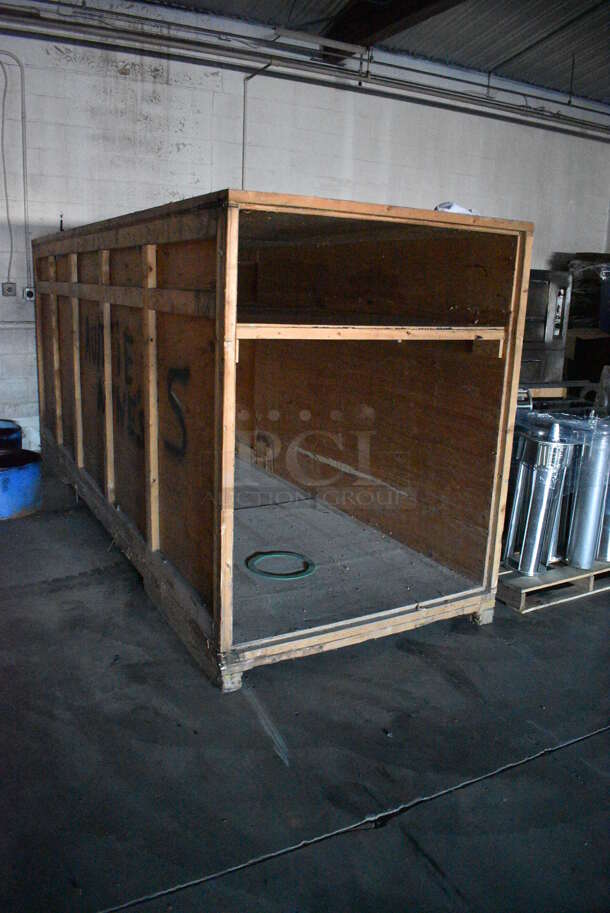ALL ONE MONEY! Lot of 4 Wooden Boxes / Crates. 31x61x28.5. 102x48x58. 53x154x69.5