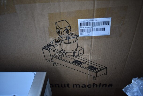 BRAND NEW IN BOX! Model T-101 Stainless Steel Commercial Countertop Electric Powered Automatic Donut Making Machine. 110 Volts. Stock Picture Used As Gallery. 39x19x24. - Image 10 of 11