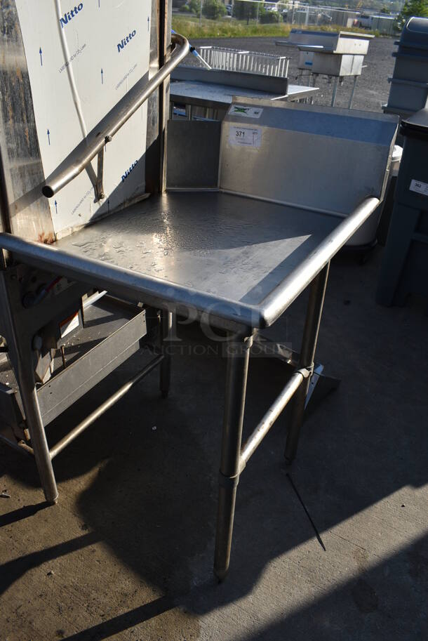 Regency Stainless Steel Right Side Clean Side Dishwasher Table. Goes GREAT w/ Lot 372! 24x30x35 - Image 2 of 3