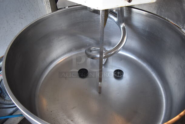 Empire 200A Metal Commercial Floor Style Spiral Mixer w/ Stainless Steel Mixing Bowl, Bowl Guard and Dough Hook Attachment. 288 Volts. 44x60x57 - Image 4 of 10