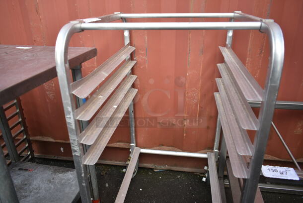 Metal Commercial Pan Transport Rack on Commercial Casters.  - Image 3 of 3