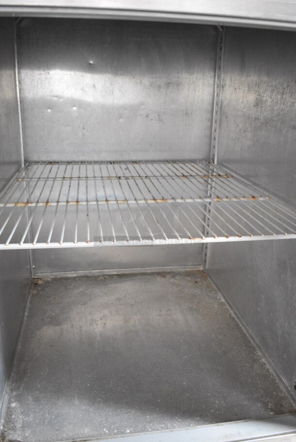 Victory VF-1-HD Stainless Steel Commercial 2 Half Size Door Reach In Freezer w/ Poly Coated Racks. 115 Volts, 1 Phase. Tested and Powers On But Does Not Get Cold - Image 2 of 4
