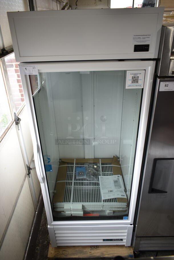BRAND NEW SCRATCH AND DENT! 2024 True TSCI-600R-G-PH Metal Commercial Single Door Cooler Merchandiser w/ Poly Coated Racks. 115 Volts, 1 Phase. Tested and Working! - Image 2 of 7