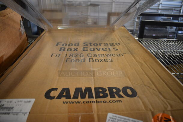 2 BRAND NEW IN BOX! Cambro Clear Poly Lids. 18x26x1. 2 Times Your Bid! - Image 4 of 5