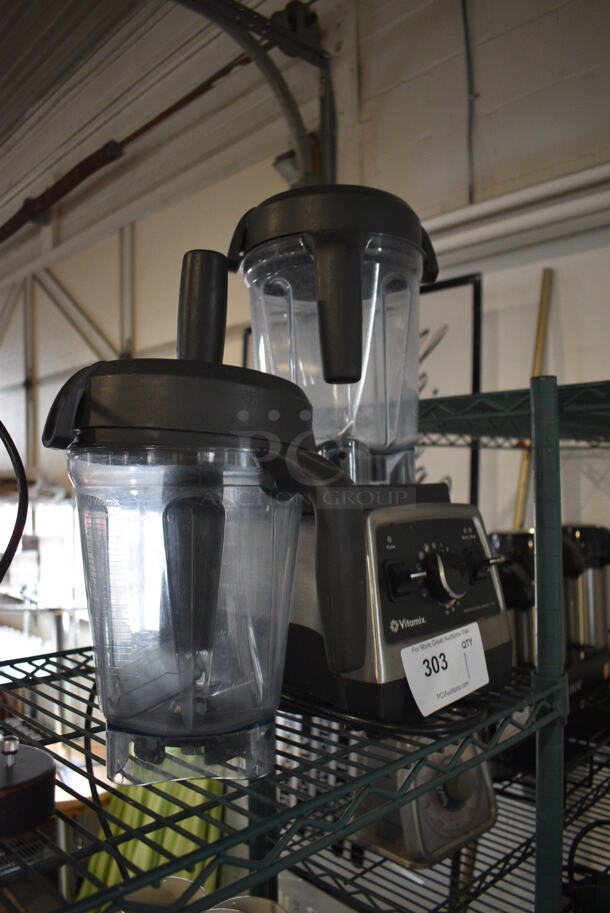 2019 Vita Mix Model VM0158A Metal Commercial Countertop Blender w/ 2 Pitchers. 120 Volts, 1 Phase. 8x9x18. Tested and Working! - Image 3 of 6
