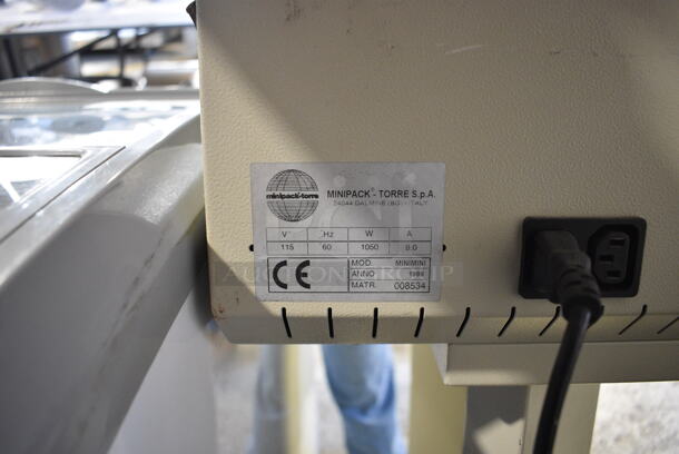 MiniPack Model Minimini Metal Floor Style Heat Sealing Machine. 115 Volts, 1 Phase. 27x18x45. Tested and Working! - Image 5 of 5