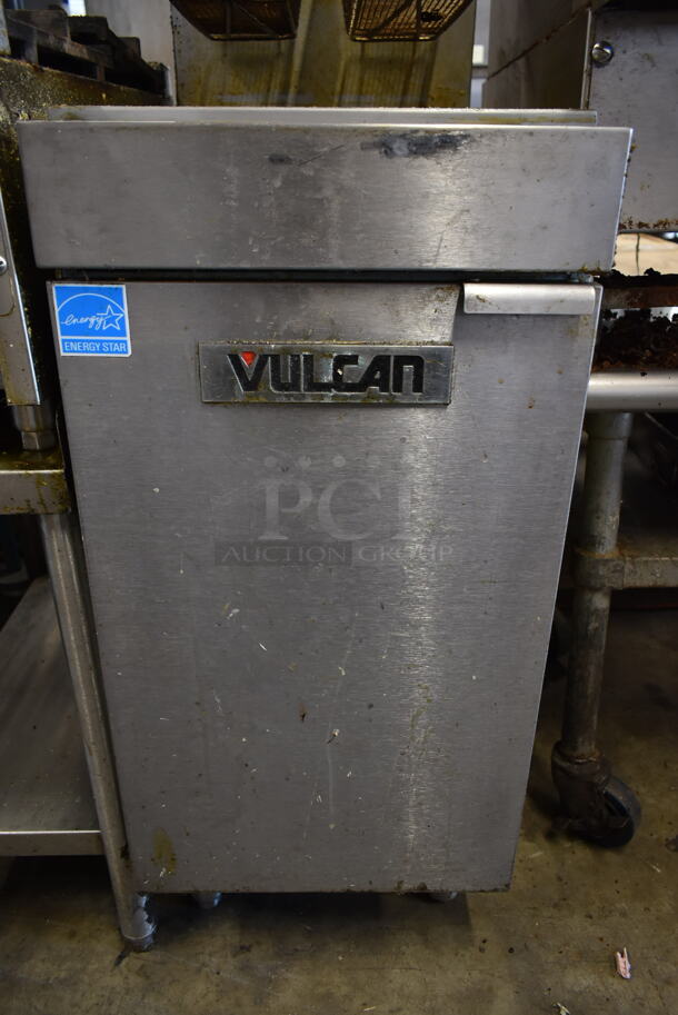 Vulcan 1VEG35M-1 ENERGY STAR Stainless Steel Commercial Floor Style Natural Gas Powered Deep Fat Fryer w/ 2 Metal Fry Baskets. 69,000 BTU. - Image 4 of 6