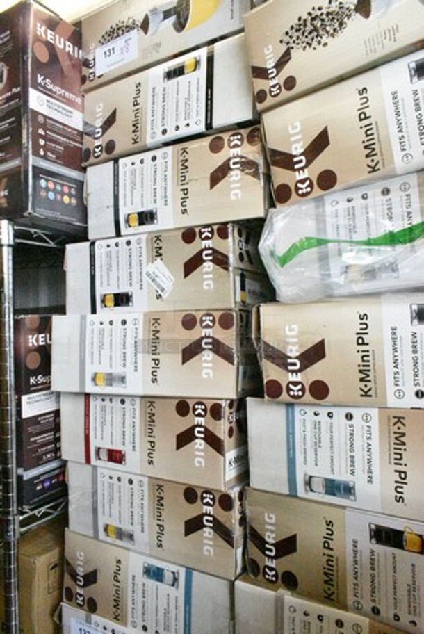 8 IN ORIGINAL BOX! Keurig K Mini Plus Single Cup Coffee Machine; Various Color. 8 Times Your Bid!  - Image 2 of 10