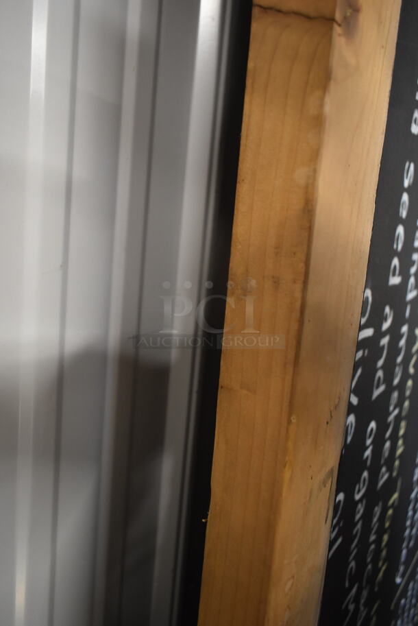 3 Framed Blackboard Menu Signs. 3 Times Your Bid! - Image 4 of 5