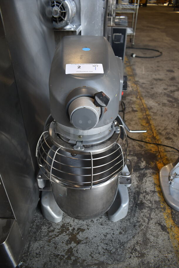 Hobart Legacy HL120 Metal Commercial Floor Style 12 Quart Planetary Dough Mixer w/ Stainless Steel Mixing Bowl and Bowl Guard. 100-120 Volts, 1 Phase. Tested and Working! - Image 2 of 8