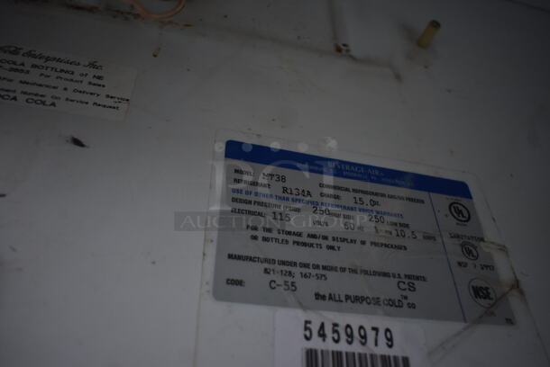 Beverage Air MT38 Metal Commercial 2 Door Reach In Cooler Merchandiser. 115 Volts, 1 Phase. Tested and Does Not Power On - Image 6 of 6