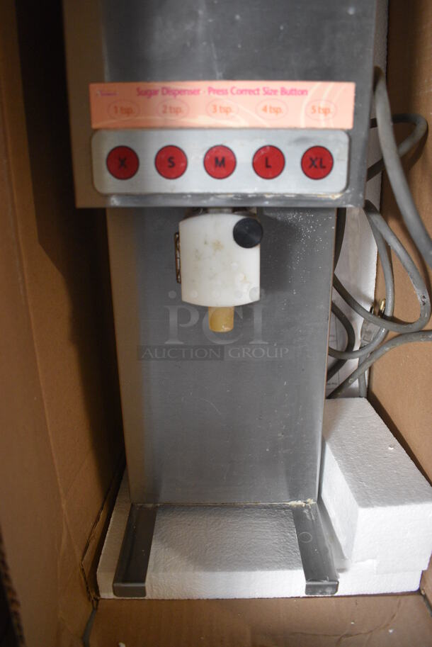Sure Shot Model AC6.E Stainless Steel Commercial Countertop Sugar Dispenser. 120 Volts, 1 Phase. 7x12x23 - Image 3 of 6