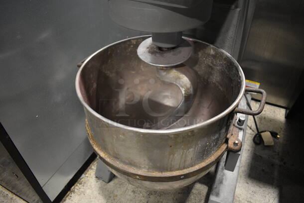 Blakeslee Model 11 Metal Commercial Floor Style 80 Quart Planetary Dough Mixer w/ Stainless Steel Mixing Bowl and Dough Hook Attachment. 208 Volts, 3 Phase. 30x43x58 - Image 3 of 9