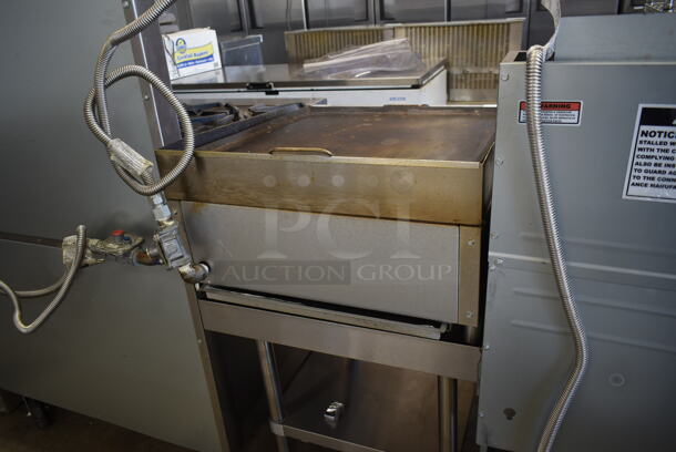 Cook Rite ATRC-24 Stainless Steel Commercial Countertop Propane Gas Powered Flat Top Griddle. 70,000 BTU.  - Image 5 of 6