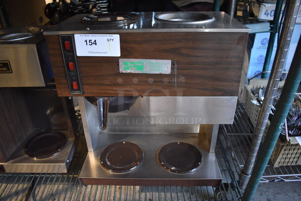 Ireland Stainless Steel Commercial Countertop 3 Burner Coffee Machine w/ Poly Brew Basket. 18x9.5x20