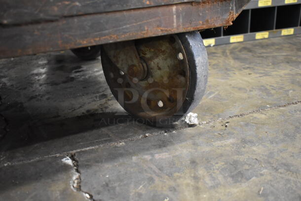 Metal and Wooden Flat Cart w/ Contents on Casters. - Image 5 of 5