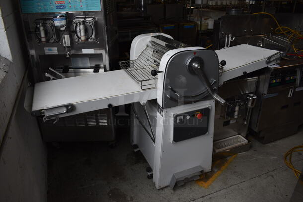 Kohler Model U-SF500 1850 Metal Commercial Floor Style Reversible Dough Sheeter. 220 Volts, 3 Phase. 30x29x67 - Image 1 of 12