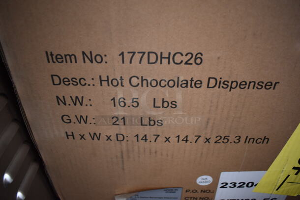 BRAND NEW IN BOX! Avantco DHC-26 Metal Countertop 2.6 Gallon Hot Beverage / Hot Topping Dispenser. 120 Volts, 1 Phase. 12x17x22. Tested and Working! - Image 7 of 7